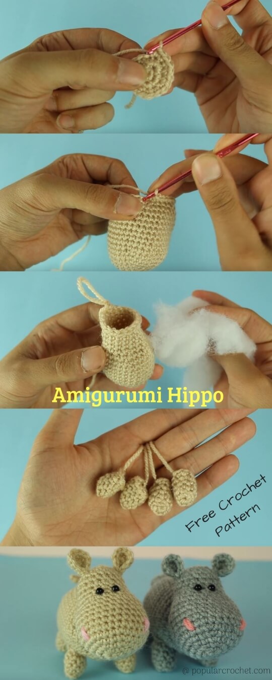 Crochet Amigurumi Hippo