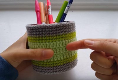 Crochet Pen Holder