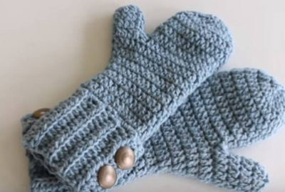 Crochet Winter Mittens 1