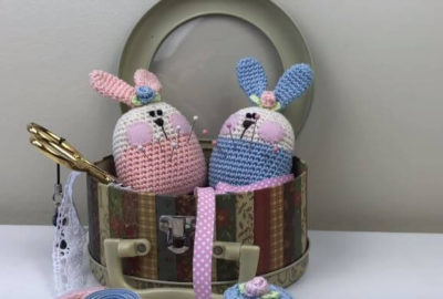 bunny pin cushion crochet