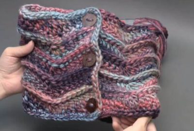 Grab n' Go Crochet Cowl Neck Scarf 1