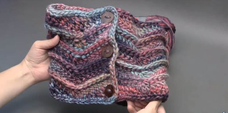 Grab n' Go Crochet Cowl Neck Scarf 1