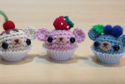Adorable Crochet Cupcake Bears