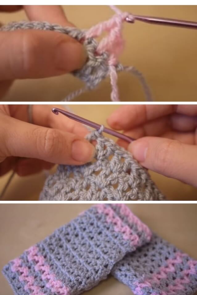 Crochet Wrist Warmers popularcrochet.com #crochet #wristwarmers