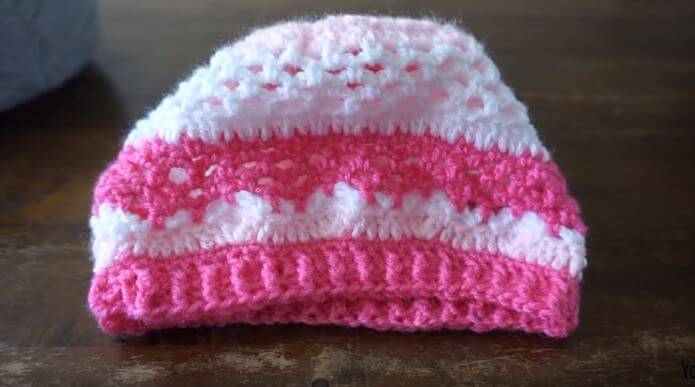 Crochet Baby girl hat 1