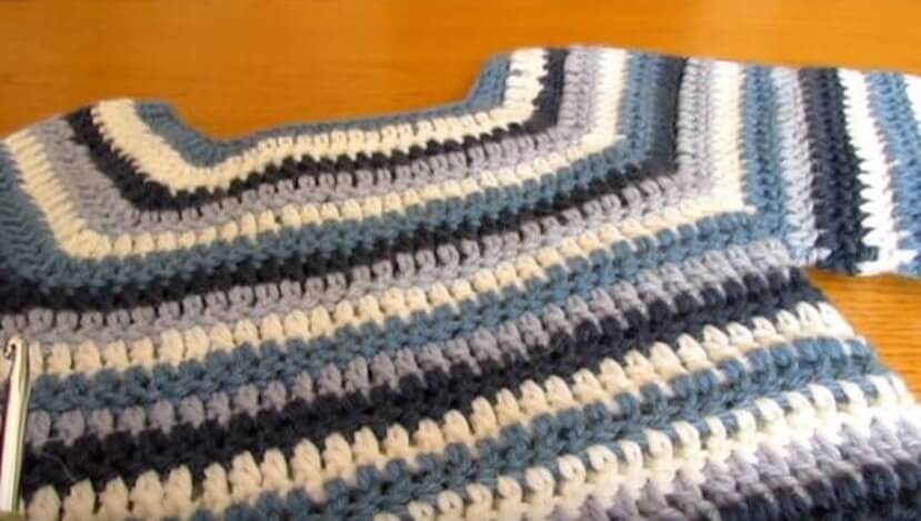 Basic Crochet Striped Jumper 1