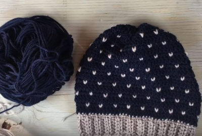 Snowfall Slouchy Hat Crochet