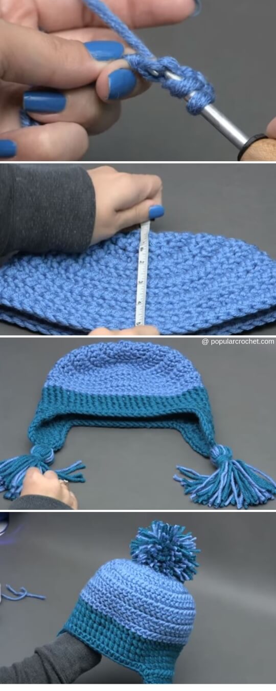 Winter Winds Ski Crochet Beanie