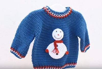 Crochet winter sweater 1