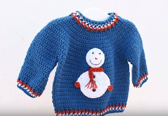 Crochet winter sweater 1