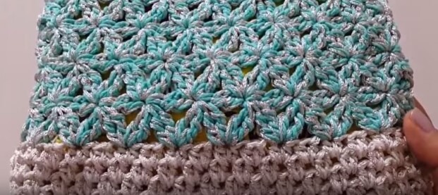 Crochet Bag with Jasmine Stitch 1