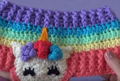 Colorful Crochet headband 1