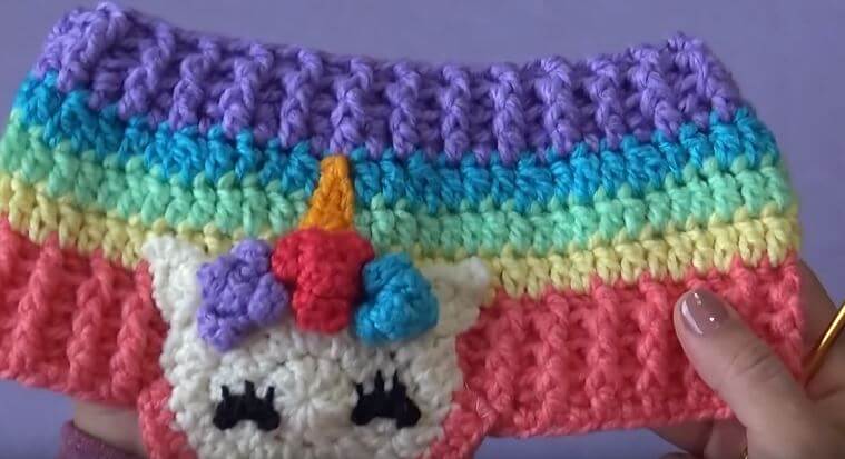 Colorful Crochet headband 1