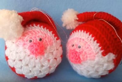 Santa Crochet Ornament 1
