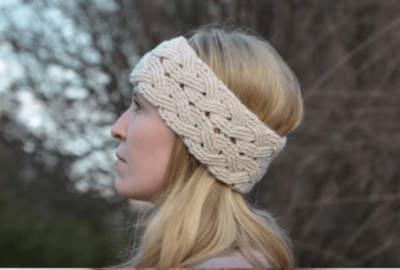 Cable-stitch Crochet Headband 1