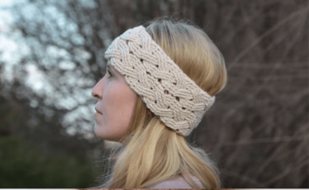 Cable-stitch Crochet Headband 1