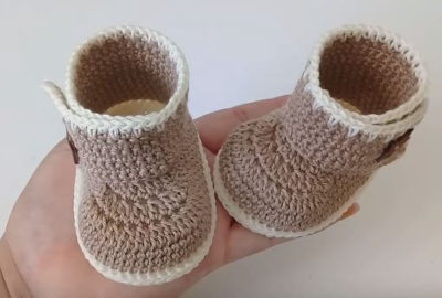 Crochet Baby Boots 1