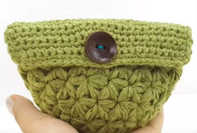 Jasmine Crochet Stitch Mini Pouch 1