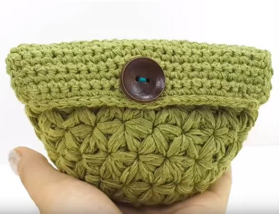 Jasmine Crochet Stitch Mini Pouch