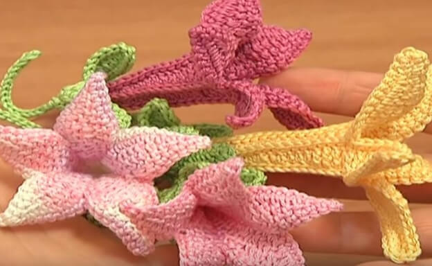 Canterbury Bell Flower Crochet pattern 5