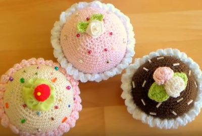 How to crochet cupcakes 1