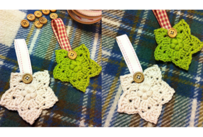 Crochet Christmas Star decorations 1