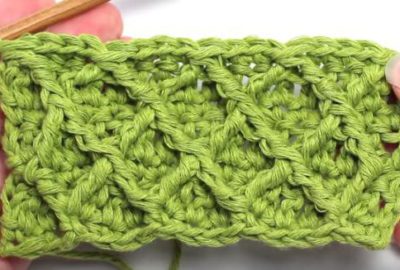 Diamond crochet stitch 1