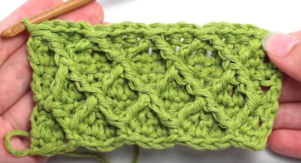 Diamond crochet stitch