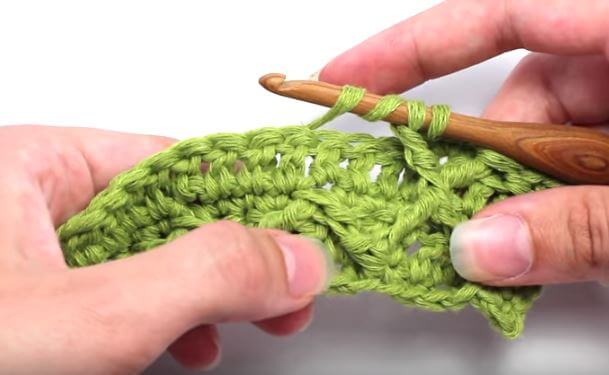 Diamond crochet stitch 2