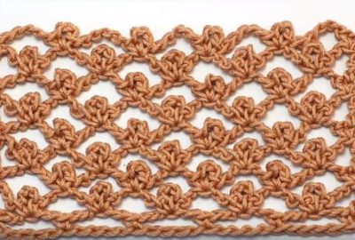 The Picot Trellis Crochet Stitch 1
